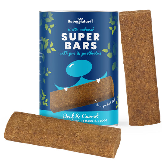 Super Bars - Beef & Carrot Baked Treat Bars for Dogs 400g