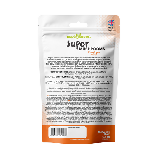 Super Mushrooms - 8 Mushroom Blend Supplement 60g