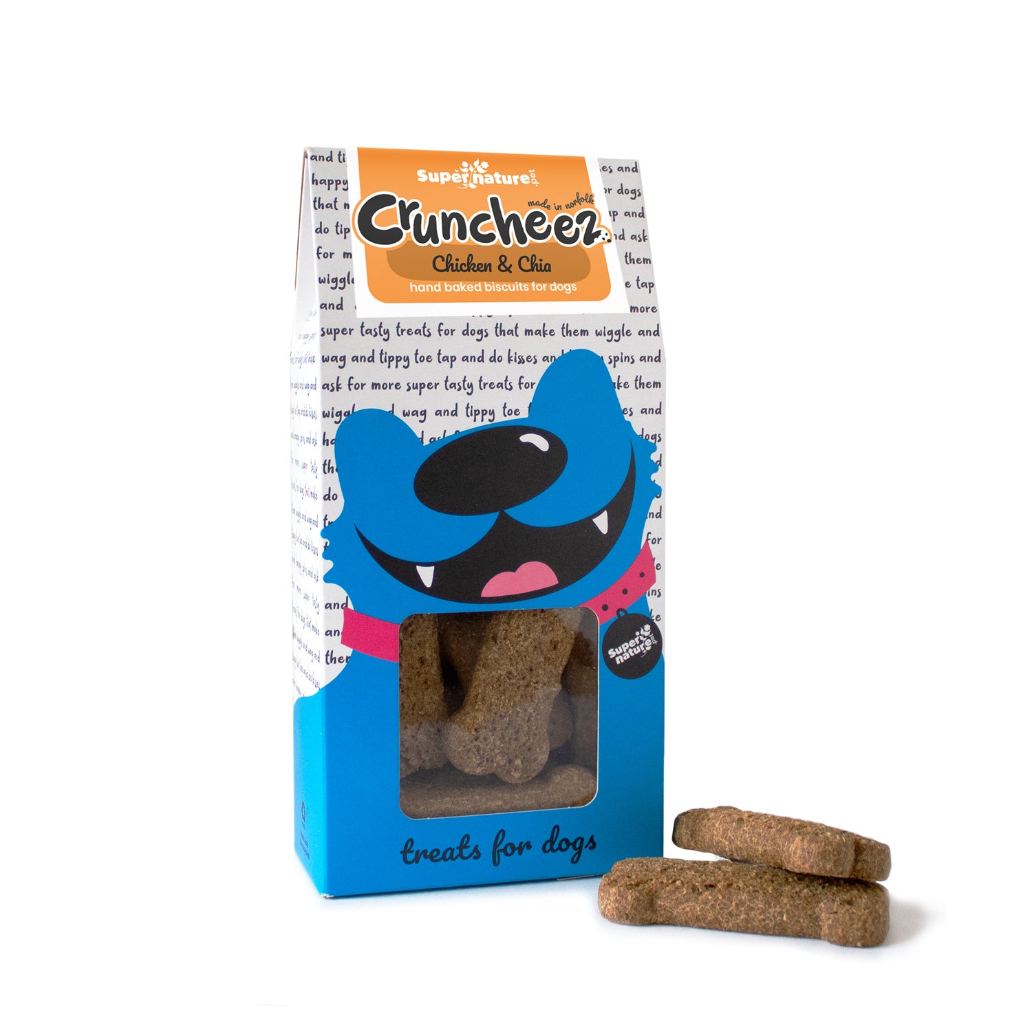 Cruncheez Chicken Chia Biscuit Bones Super Nature Pet