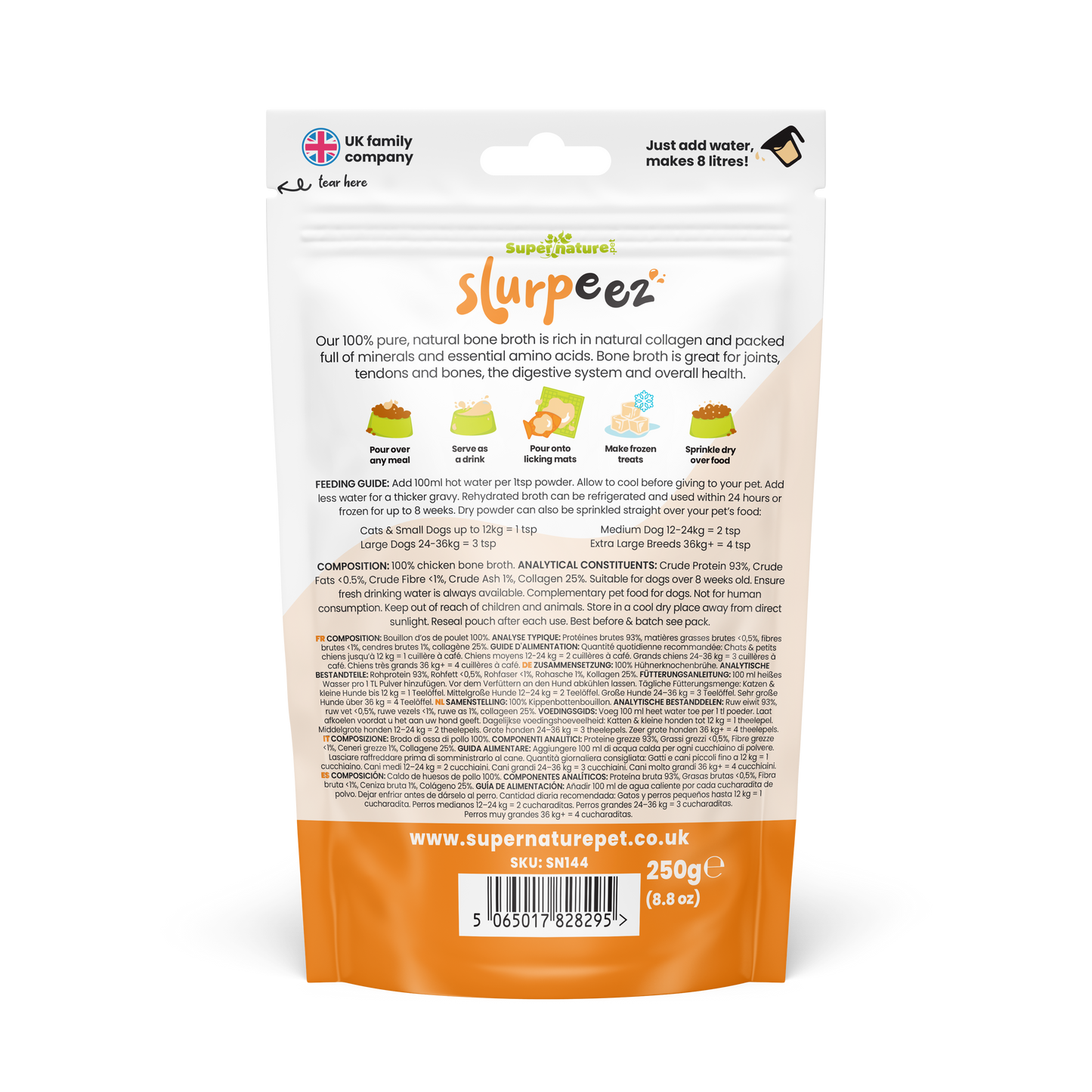 Slurpeez Bone Broth Powder 100% Chicken 250g