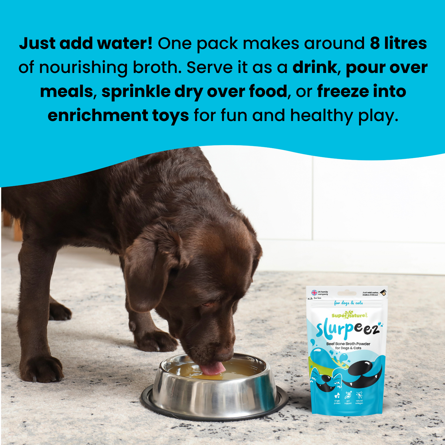 Slurpeez Bone Broth Powder 100% Beef 250g