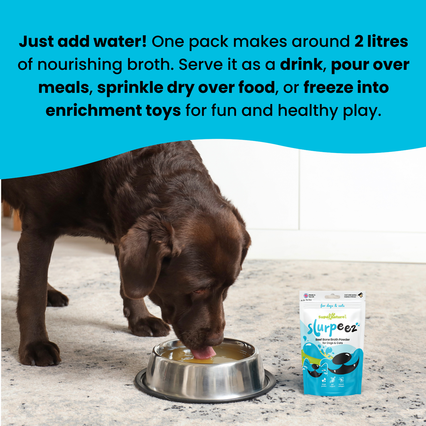 Slurpeez Bone Broth Powder 100% Beef 60g