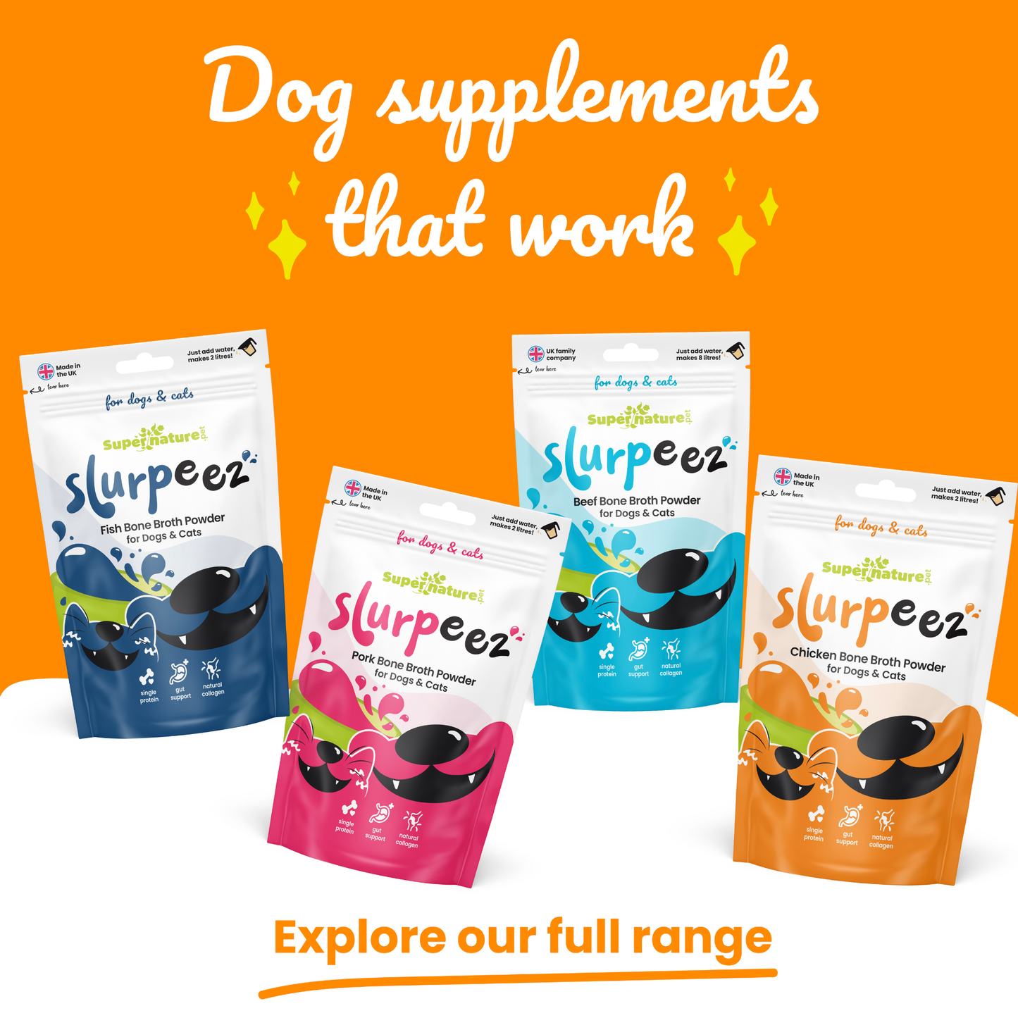 Slurpeez Bone Broth Powder 100% Chicken 250g