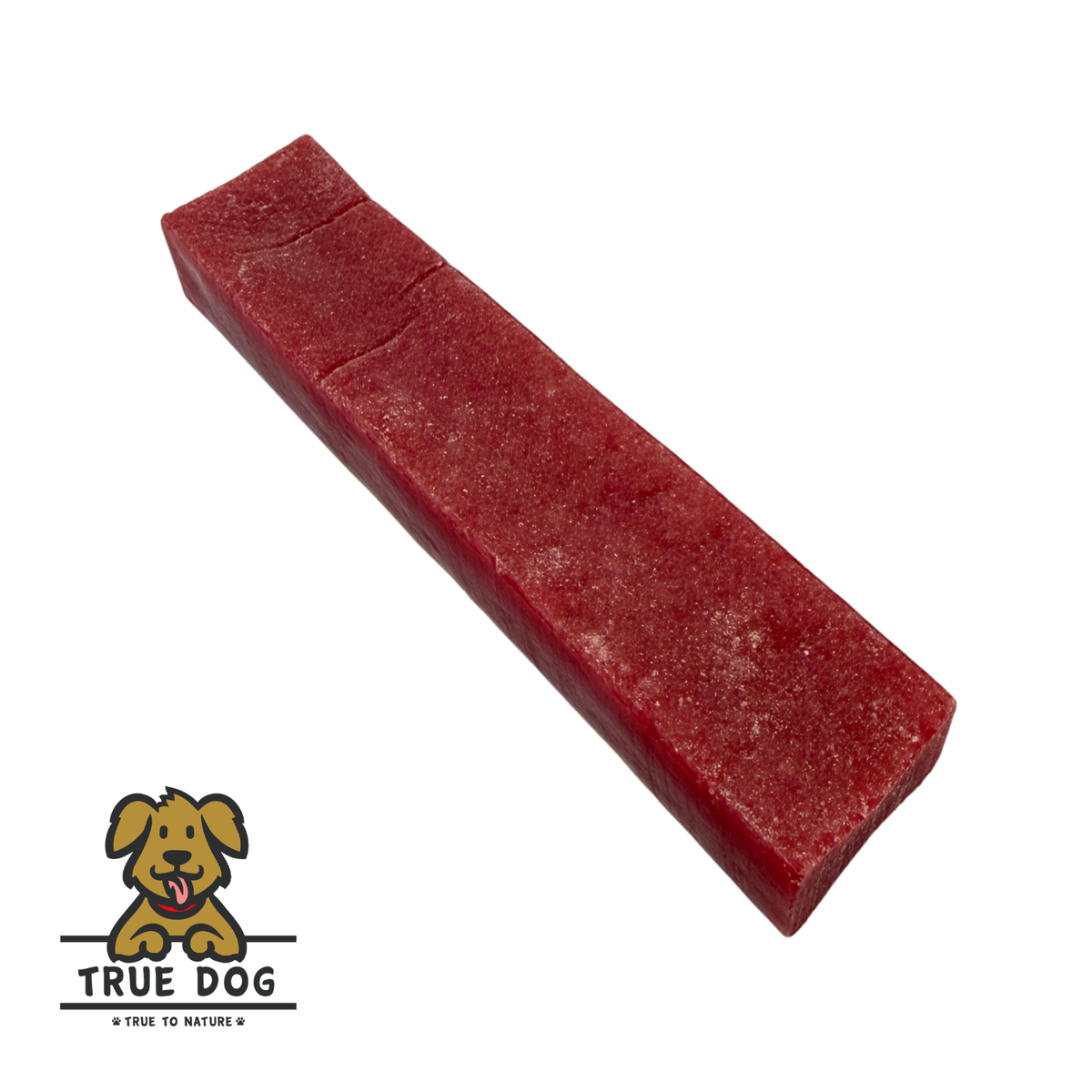 True Dog Himalayan Yak Cheese Chew, Strawberry Flavour. High protein, natural hard cheese dental dog chew for healthy teeth.