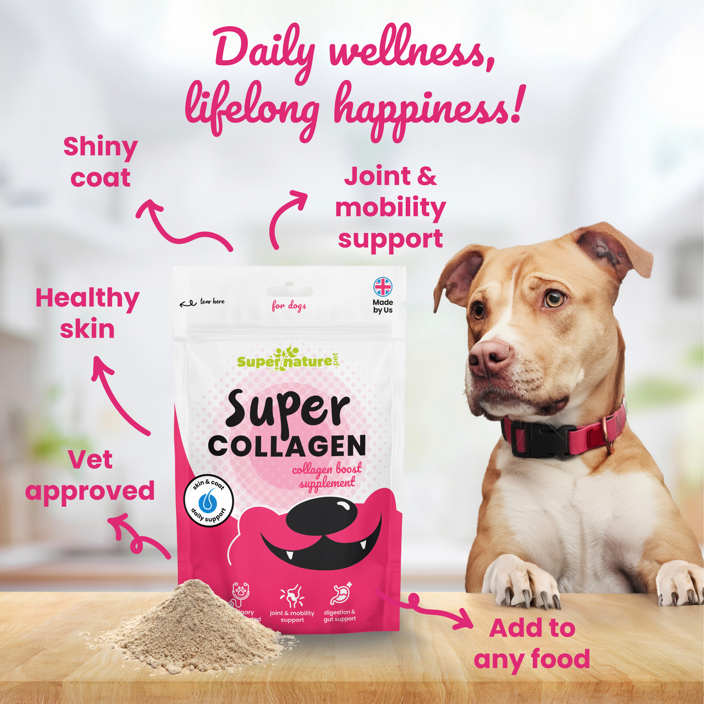 Super Collagen Boost Supplement for Dogs 250g