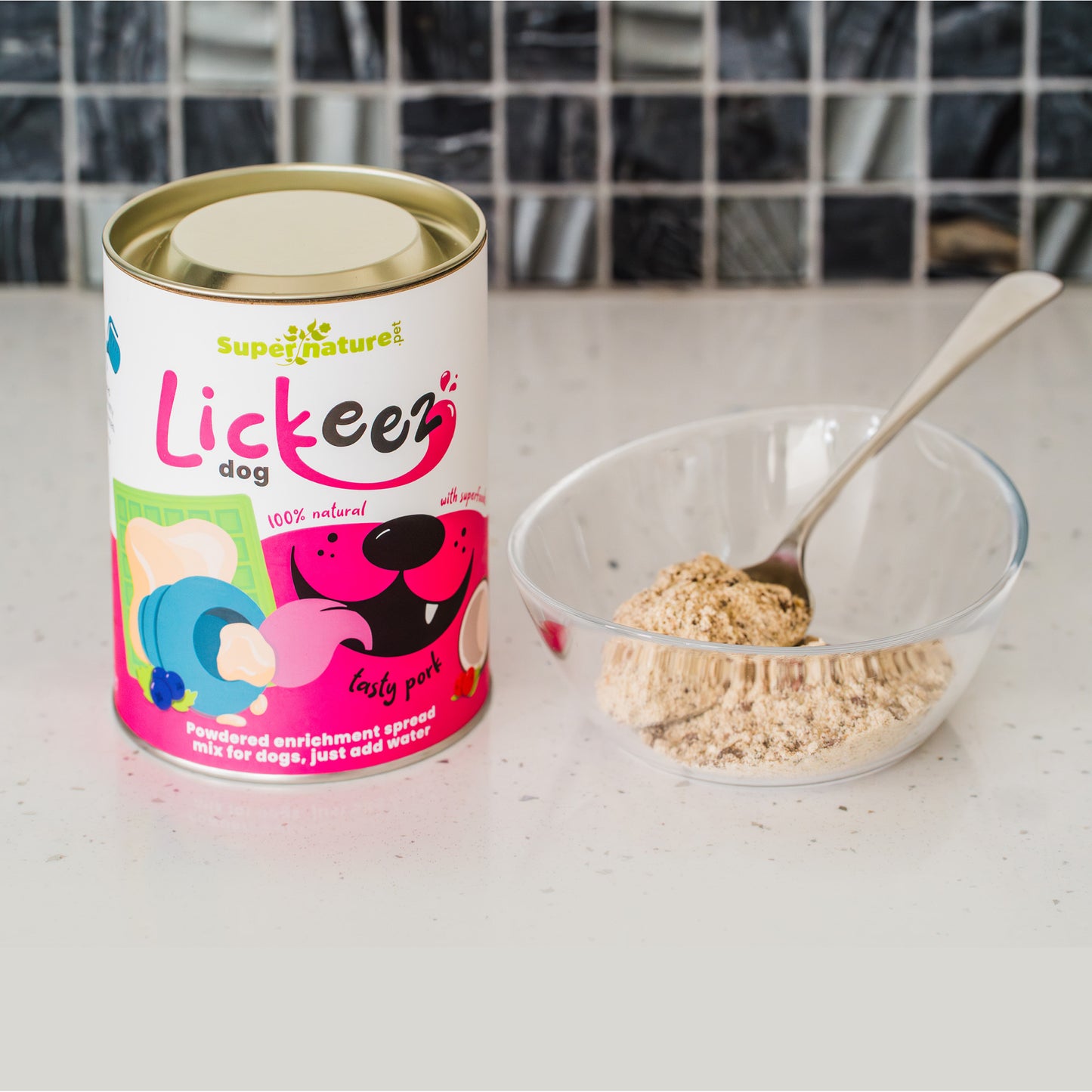 Supernature X LickiMat® Pork Lickeez For Dogs 100g