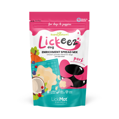 Supernature X LickiMat® Pork Lickeez For Dogs 100g