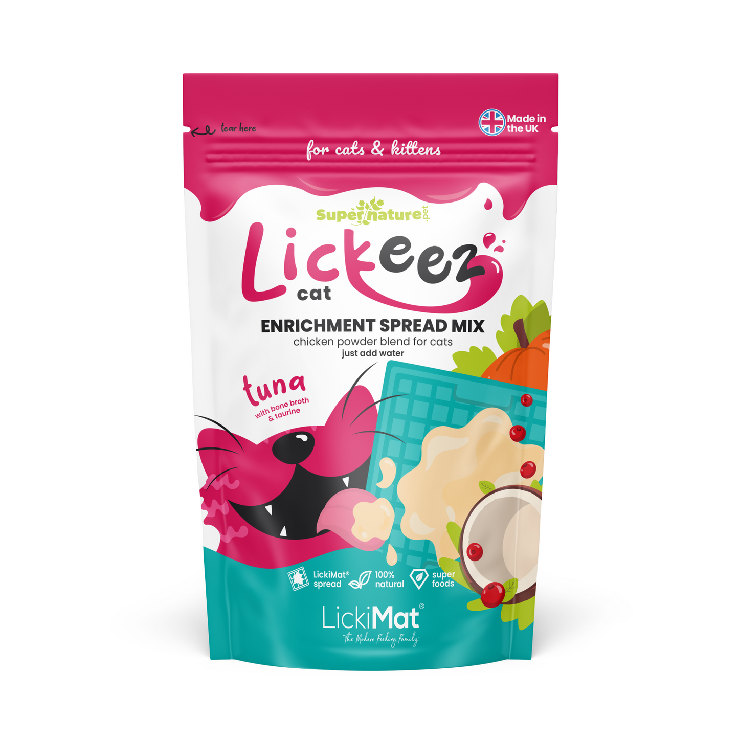 Supernature X LickiMat® Tuna Lickeez For Cats 100g