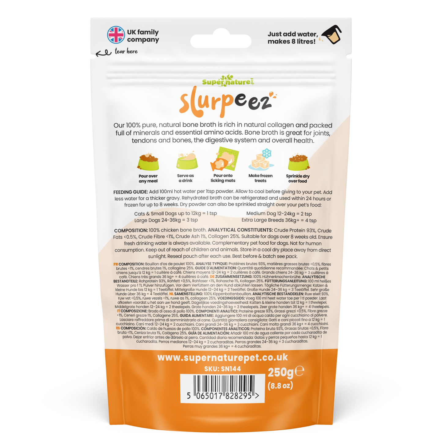 Slurpeez Bone Broth Powder 100% Chicken 250g