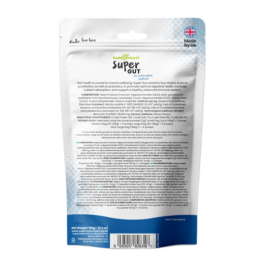 Super Gut Pre, Post & Probiotic Supplement for Dogs 150g