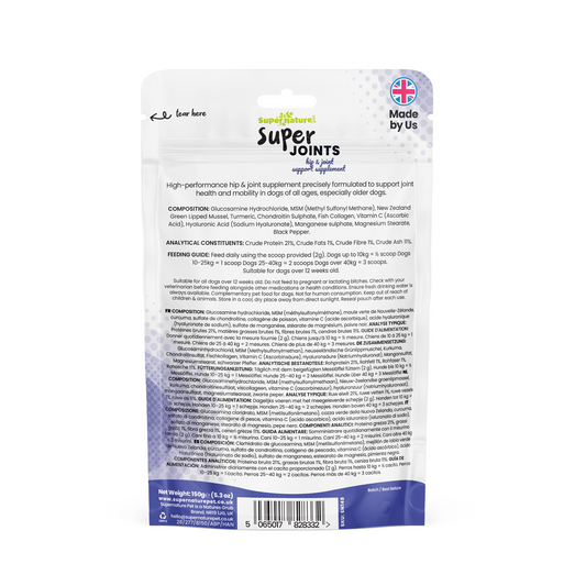Super Joints Hip & Joint Support Supplement for Dogs 150g