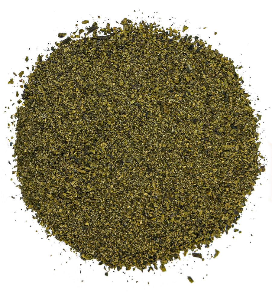 True Dog Plaque Remover, a round pile of plaque remover on a white background.